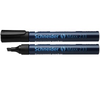 Marker permanentny SCHNEIDER Maxx 233, ścięty, 1-5mm, czarny, Markery, Artykuły do pisania i korygowania