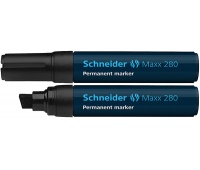 Marker permanentny SCHNEIDER Maxx 280, ścięty, 4-12mm, czarny, Markery, Artykuły do pisania i korygowania