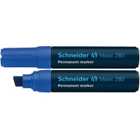 Marker permanentny Maxx 280 ścięty 4-12 mm niebieski, Markery, Artykuły do pisania i korygowania