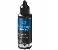 Tusz uzupełniający SCHNEIDER Maxx 650, 50 ml, czarny, Markery, Artykuły do pisania i korygowania