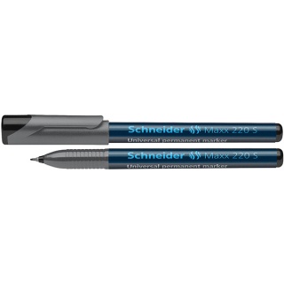 Foliopis permanentny SCHNEIDER Maxx 220 S, 0,4mm, czarny, Markery, Artykuły do pisania i korygowania