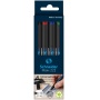 Universal permanent marker set SCHNEIDER Maxx 222, F, 0,7mm, 4 pieces, color mix