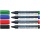 Zestaw markerów do tablic SCHNEIDER Maxx 293, 2-5 mm, 4 szt., pudełko z zawieszką, mix kolorów