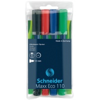 Zestaw markerów do tablic Maxx Eco 110 1-3 mm 4 szt. miks kolorów, Markery, Artykuły do pisania i korygowania
