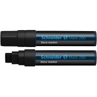Marker kredowy Maxx 260 Deco 5-15 mm czarny, Markery, Artykuły do pisania i korygowania