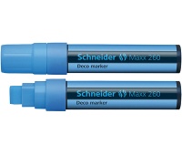 Marker kredowy SCHNEIDER Maxx 260 Deco, 5-15mm, jasnoniebieski, Markery, Artykuły do pisania i korygowania