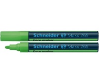 Marker kredowy SCHNEIDER Maxx 265 Deco, okrągły, 2-3mm, jasnozielony, Markery, Artykuły do pisania i korygowania