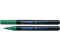 Marker olejowy SCHNEIDER Maxx 271, okrągły, 1-2mm, zielony, Markery, Artykuły do pisania i korygowania