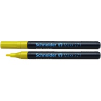 Marker olejowy SCHNEIDER Maxx 271, okrągły, 1-2mm, żółty