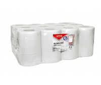 Ręczniki w roli makulaturowe OFFICE PRODUCTS Mini, 2-warstwowe, 50m, 12szt., białe, Ręczniki papierowe i dozowniki, Artykuły higieniczne i dozowniki