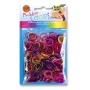 RUBBER LOOPS bands metalic 600 pcs assorted colours