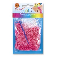 Gumki RUBBER LOOPS 500szt. różowe, Produkty kreatywne, Szkoła 2015