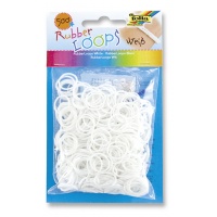 RUBBER LOOPS bands 500 pcs white