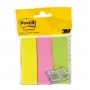 Znaczniki POST-IT® (671/3) papier 26x76mm 3x100 kart. mix kolorów, Bloczki samoprzylepne, Papier i etykiety