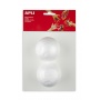Styrofoam ball diameter 70mm 2 pieces white