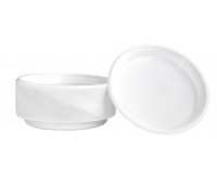 Plastic plate, OFFICE PRODUCTS< diameter 22cm, 100 pieces, white