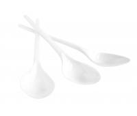 Plastic spoon, OFFICE PRODUCTS, 17 cm,, 100 pieces, white