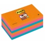 Bloczek samop. POST-IT® Super Sticky (655-6SS-EG) 127x76xmm 6x90 kart. promienne kolory, Bloczki samoprzylepne, Papier i etykiety