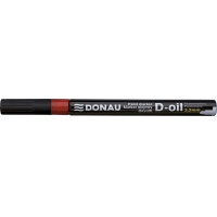 Marker olejowy DONAU D-Oil, okrągły, 2,2mm, czerwony, Markery, Artykuły do pisania i korygowania