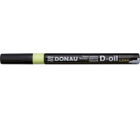 Marker olejowy DONAU D-Oil, okrągły, 2,2mm, żółty, Markery, Artykuły do pisania i korygowania