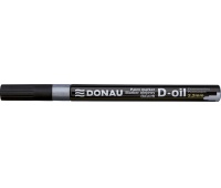 Marker olejowy DONAU D-Oil, okrągły, 2,2mm, srebrny, Markery, Artykuły do pisania i korygowania