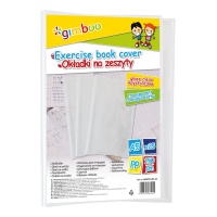 School exercise book cover, GIMBOO, crystal, A5, 150 micron., transparent clear