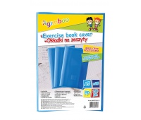 School exercise book cover, GIMBOO, crystal, A5, 150 micron., blue