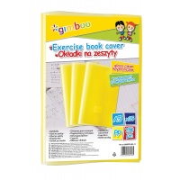School exercise book cover, GIMBOO, crystal, A5, 150 micron., yellow
