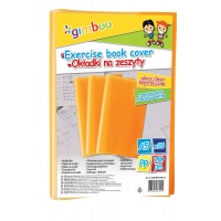 School exercise book cover, GIMBOO, crystal, A5, 150 micron., orange