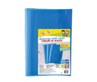 School exercise book cover, GIMBOO, crystal, A4, 150 micron., blue