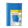 School exercise book cover, GIMBOO, crystal, A4, 150 micron., blue