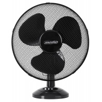 Fan MESKO, desk, dia. 23cm, 45W, black, Fans, Office equipment