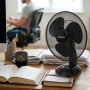 Fan MESKO, desk, dia. 23cm, 45W, black, Fans, Office equipment