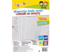 School exercise book cover GIMBOO, orange peel, A4, 90 micr., transparent clear