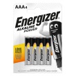 Bateria  Alkaline Power, AAA, LR03, 1,5V, 4szt., typu ENERGIZER EN-247893