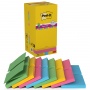 Karteczki samoprzylepne POST-IT® Super sticky Z-Notes (R330-SS-VP16), 76x76mm, 14x90 kart., mix kolorów, 2 bloczki gratis, Bloczki samoprzylepne, Papier i etykiety
