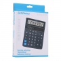 Kalkulator biurowy DONAU TECH, 12-cyfr. wyświetlacz, wym. 203x158x31 mm, czarny, Kalkulatory, Urządzenia i maszyny biurowe
