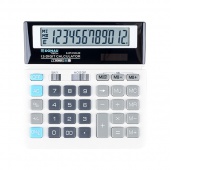 Office calculator DONAU TECH, 12 digits. display, dim. 155x152x28 mm, white, Calculators, Office appliances and machines