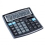 Kalkulator biurowy DONAU TECH, 12-cyfr. wyświetlacz, wym. 136x134x28 mm, czarny, Kalkulatory, Urządzenia i maszyny biurowe