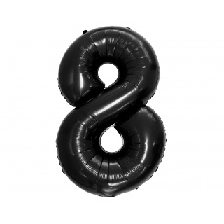 BALON FOLIOWY B&C "CYFRA 8" CZARNA 92CM, Podkategoria, Kategoria
