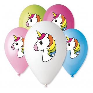 BALONY PREMIUM JEDNOROŻEC NAD KOLOR 12" /5/, Podkategoria, Kategoria