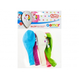 BALONY PREMIUM JEDNOROŻEC NAD KOLOR 12" /5/, Podkategoria, Kategoria