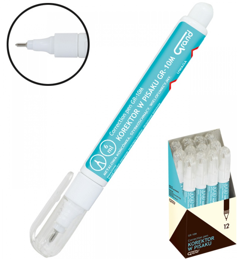 KOREKTOR GRAND METAL. KOŃCÓWKA GR-10M 6ml, Podkategoria, Kategoria