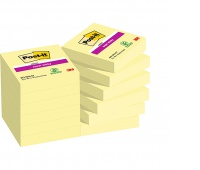 Self-adhesive pad, sticky notes, POST-IT® (622-12SSCY-EU), 51x51mm, 12x90 sheets, yellow, Self-adhesive pads, Paper and labels