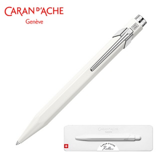 Pióro kulkowe CARAN D'ACHE 849, w pudełku, białe, Pióra, Artykuły do pisania i korygowania
