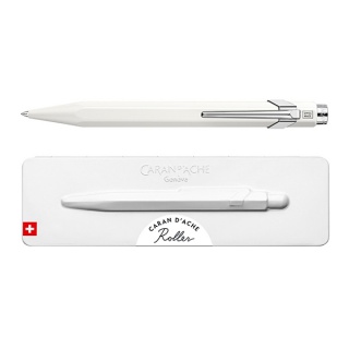 Pióro kulkowe CARAN D'ACHE 849, w pudełku, białe, Pióra, Artykuły do pisania i korygowania
