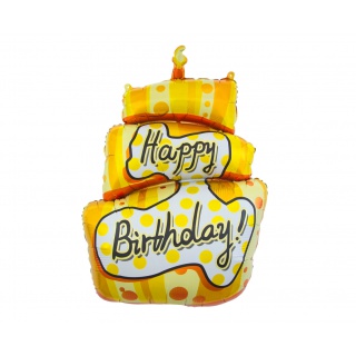 BALON FOLIOWY TORT HAPPY BIRTHDAY 53X79CM, Podkategoria, Kategoria