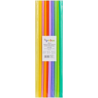 GIMBOO pastel crepe paper, roll, 50x200cm, 10 pcs, mix of colors