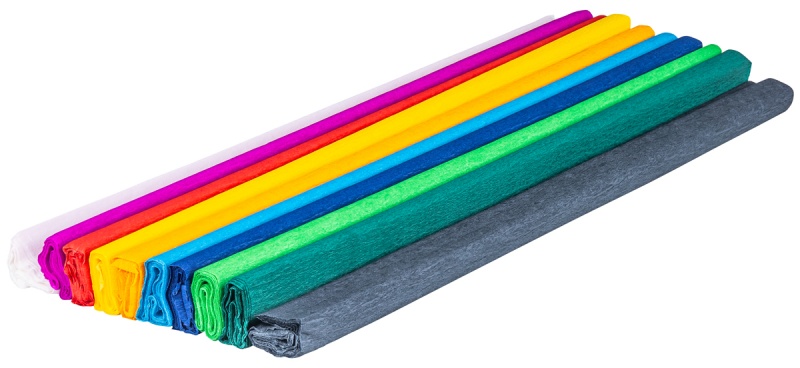 Bibuła marszczona GIMBOO, w rolce, 50x200cm, 10 szt., mix kolor&oacute;w, Produkty kreatywne, Artykuły szkolne