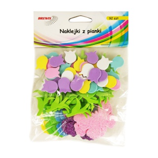 NAKLEJKI Z PIANKI PVC29 KWIATY 8 92szt., Podkategoria, Kategoria